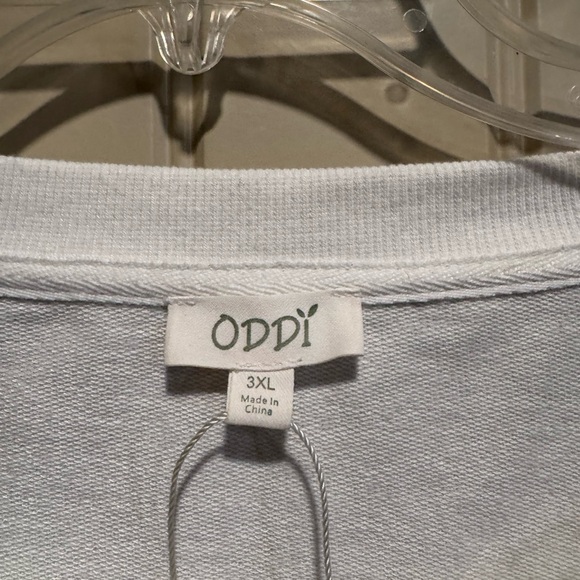ODDY White T-shirt / sweatshirt - 3XL - Picture 2 of 4